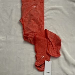 GYMSHARK | Vital Boost Leggings | Heat Red Marl